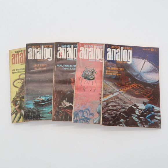 Vintage Analog Science Fiction Magazine Lot of 5 1970 Poul Anderson -  Lot #6 - Picture 1 of 11
